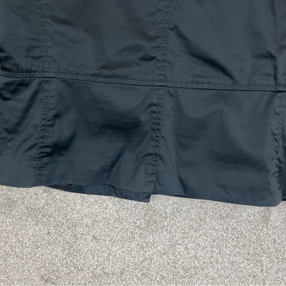 Talbots Jacket Womens 14 Black Cotton Blend 3/4 Sleeve Lined Snap Front- 2206* - Picture 10 of 12